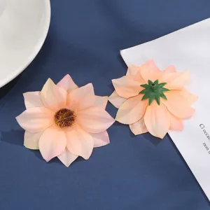 Kunstzijde zonnebloem bloemhoofdjes DIY schoen hoed ambacht haar accessoires detail