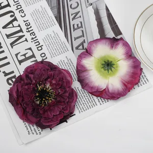 Artificial chrysanthemum silk flower home decor window display purple flower ornament