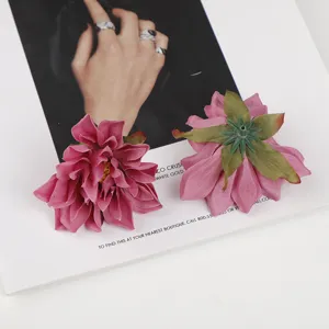 Kunstblumen Dahlien rosa künstliche Seidenblumen für Haus Hochzeit Deko Fotografie Requisiten