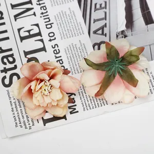 Kunstmatige zijden lotusbloemkoppen voor DIY-ambachten, geschenkdoosdecoratie en foto-rekwisieten.