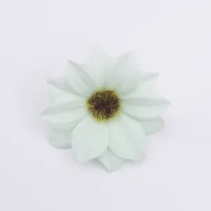 Kunstzijde bloem zeshoekige zonnebloem schoen accessoire hoofdtooi DIY handwerk decoratie
