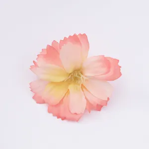 Artificial silk flower head DIY multi-layer floral decoration for crafts weddings.