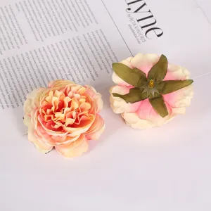 Künstliche Pfingstrosen Blütenköpfe für Hochzeit DIY Dekoration Hotel Restaurant Blumen.