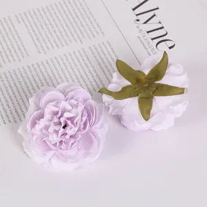 Hellelila künstliche Pfingstrosen Blütenköpfe für Hochzeit DIY Heimdekoration und Basteln