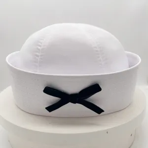 Sweet Bow Sailor Hat Cute Girl Beret Navy Hat JK Uniform Headwear Polyester Fashion Accessories Women Hat