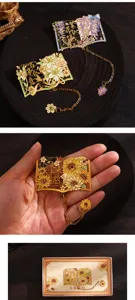 Segnalibro in metallo cavo vintage cancelleria floreale artistico regalo elegante design