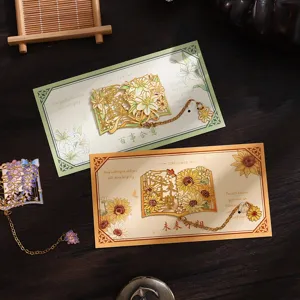 Vintage Hollow Metal Bookmark Classical Chinese Style Artistic Stationery Gift For Students And Reading Lovers