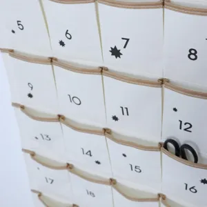 borsa di stoccaggio appendere in tessuto 24 tasche organizer da parete con numeri decorativi