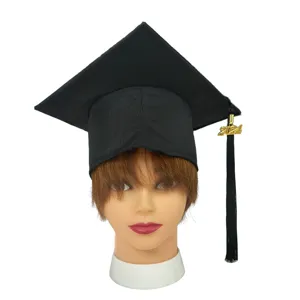 2024 Graduation Cap Doctoral Cap Academic Cap With Tassel And Year Tag Adjustable Adult Graduation Ceremony Hat