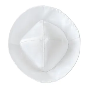 White mini sailor hat, dome pet costume cap for festival party, cute cat dog headwear.