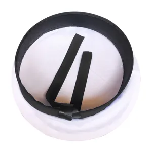 Sombrero de marinero blanco con cinta negra, gorra naval clásica para fiesta, playa y disfraces.
