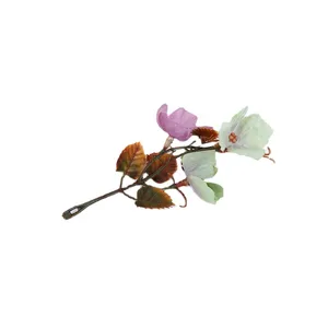 Artificial flower branch decorative plant for home coffee table vase arrangement and hotel decor.