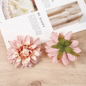 Künstliche Dahlien Blumen Simulation gefälschte Blütenköpfe für DIY Handwerk Detailansicht