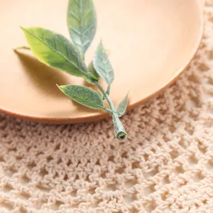 Artificial green leaf branch fake plant home decor Nordic style botanical ornament