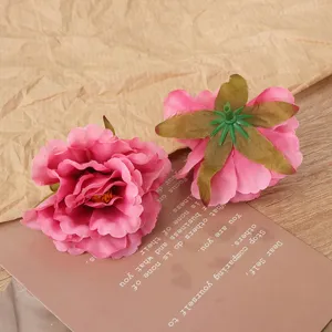 Artificial silk peony flower heads for wedding decoration, flower wall and DIY crafts.