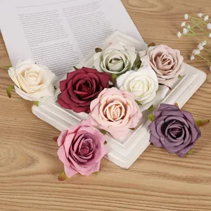 Künstliche Seidenrosen Blütenköpfe Großpackung Für Hochzeit Party Heimdekoration Fotografie Requisiten Mehrfarbig DIY Blumenarrangement