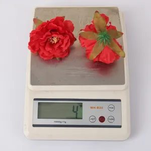 Artificial peony flower heads red silk flowers wedding wall decor DIY craft floral arrangement