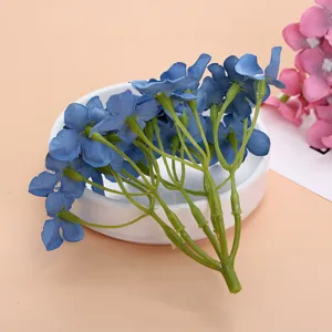 Artificial hydrangea flower head for wedding photography, DIY handmade crafts, and home decor.