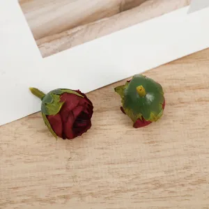 Artificial retro rose flower buds DIY craft accessories for home decoration details