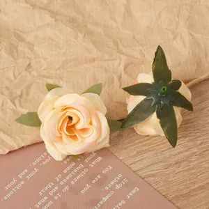 Künstliche Seidenrosen Blütenköpfe für Heimdekoration Hochzeit Blumenwand DIY Handwerk.