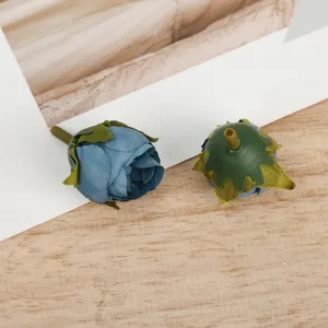 Artificial rose flower head detail for DIY craft floral decoration and handmade accessory