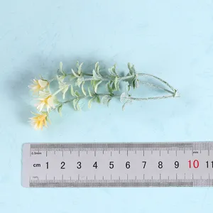 Artificial green plant branch small flower decor for home wedding photography set