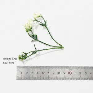 Artificial plastic green flower stem for DIY craft, home decor and floral arrangement.