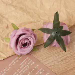 Künstliche Seidenrosen Blütenköpfe für Hochzeitsdekoration, DIY Handwerk und Heimdekoration.