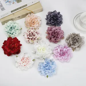Artificial peony flower heads in fresh colors, ideal for DIY home decor and floral arrangements.