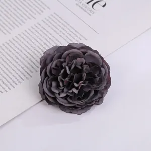 Dunkle lila künstliche Seidenblume Pfingstrose für Hochzeitsfeier Dekoration Foto Requisite.