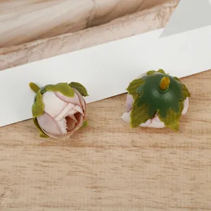 European retro artificial rose flower buds for DIY handmade crafts and floral decor accessories