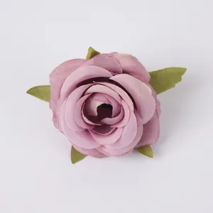 Künstliche Seide Rosenkopf für DIY Hochzeit Heimtextilien schöne Detail Nahaufnahme
