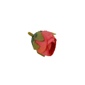 Artificial rose flower bud for DIY crafts, fabric simulation floral accessories for home decor.