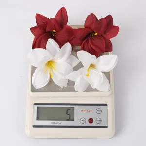 Künstliche Lilien Blumenköpfe für DIY Haarschmuck Hochzeitsdeko Basteln Mehrfarbige Zubehörteile.
