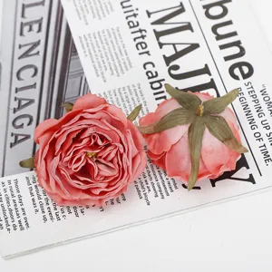 Artificial rose flower heads for wedding decoration, DIY floral arrangements and home decor.