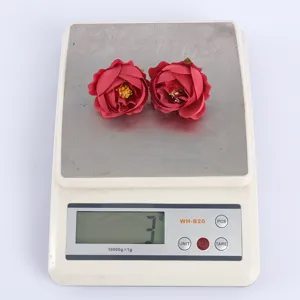 Artificial rose flower heads fabric DIY decorative wedding craft floral accessories