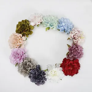 Artificial peony flower heads silk floral arrangement for home DIY decor and crafts