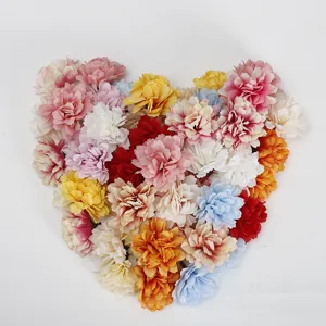 Kunstblumen Köpfe bunte Bulk für Hochzeit Dekoration Blumenarrangement Handwerk DIY