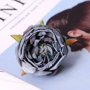 Artificial Rose Flower Head Silk Fake Flowers Wedding Home Decor Table Centerpiece Photography Prop
