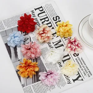 Bunte künstliche Stoffblumenköpfe für DIY Hochzeit Blumenarrangements und Heimdekoration.