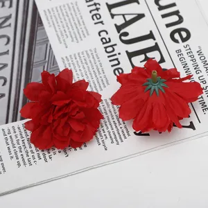 Künstliche rote Blumenköpfe für Hochzeitsdekoration, DIY Gestecke und Heimdekoration.