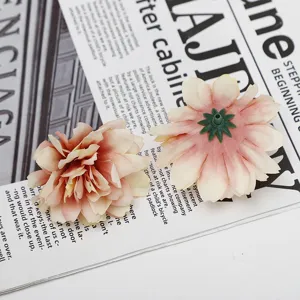 Künstliche Blumenköpfe rosa Pflaumenblüten für Hochzeit Heim Floristik DIY Dekoration