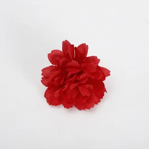 Künstlicher roter Stoff Pflaumenblüten Kopf für Hochzeit Heimdeko Blumenarrangement.