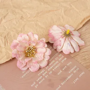 Artificial flower heads multi-layer daisy handmade material for DIY hair accessories decor