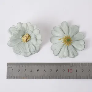 Artificial daisy flower heads multi-layer DIY craft material for hair accessories and decor