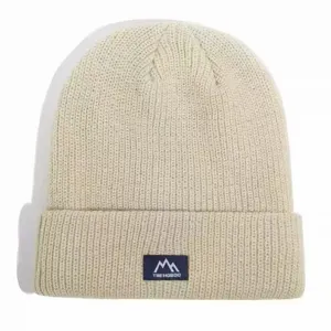 Autumn winter warm knitted cuffed beanie hat for men and women stylish casual headwear