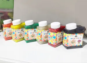 Bunte Wasserperlen magische wachsende Kristall Gelee Bälle für Kinder sensorische Spiele.