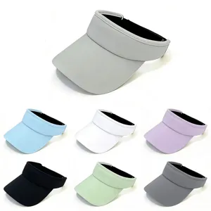 Cappello da Sole con Visiera Estiva Leggero Traspirante a Tesa Larga Senza Top Tinta Unita per Sport all'Aperto Viaggi Uomo Donna