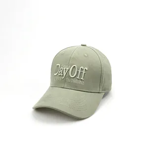 Salbeigrüne bestickte Baseballcap, lässige weiche Dad Hat mit witzigem Spruch für den Alltag.