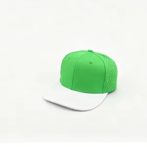 Schnelltrocknende Hip-Hop-Cap mit flachem Schirm, atmungsaktiver Outdoor-Freizeithut für Sport.